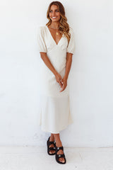 Milk Tea Maxi Dress Beige