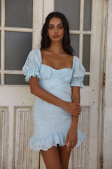 Country Views Dress Blue