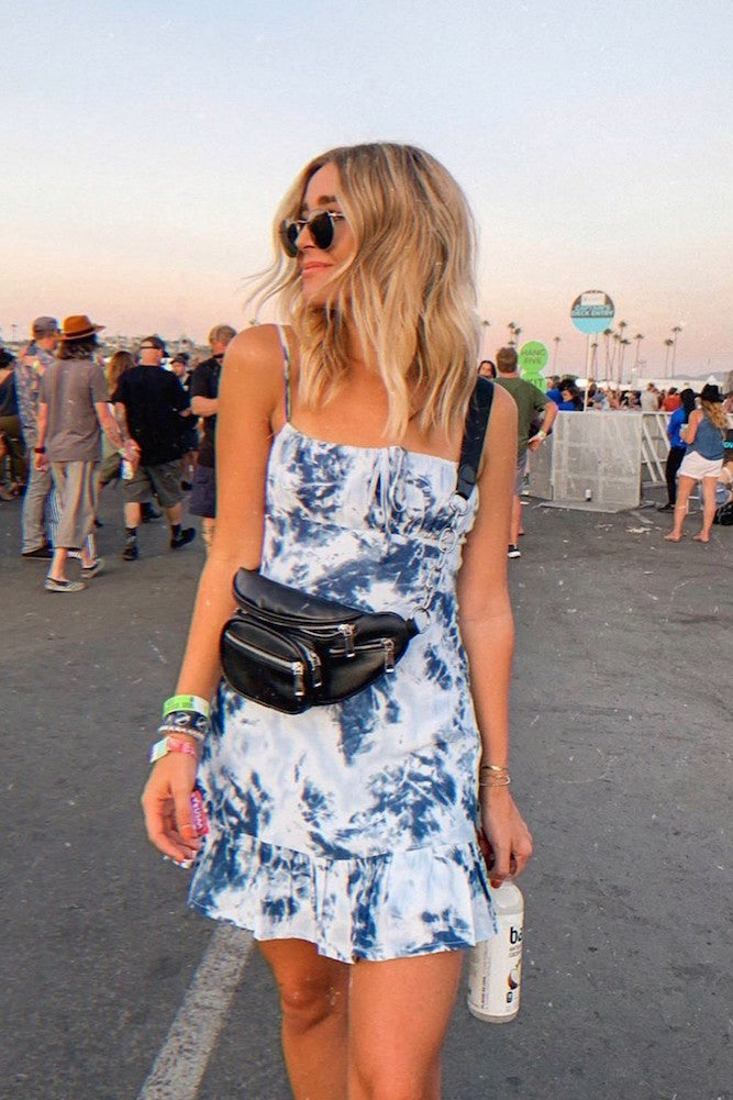 Blank Parchment Dress Blue